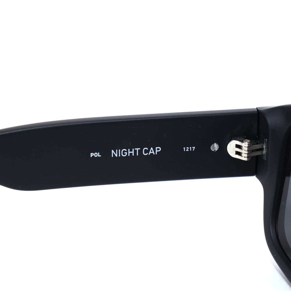 Quay Australia NIGHT CAP Rectangle Sunglasses Polarized - Matte Black/Black - Picture 7 of 11